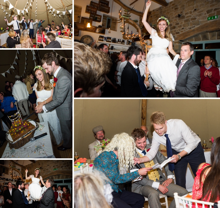 Outdoor, rustic, relaxed Jewish wedding, full of handmade and DIY details, at The Bivouac, Swinton Park, North Yorkshire, UK