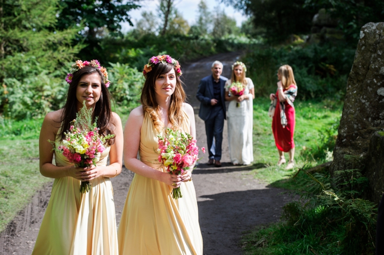 Outdoor, rustic, relaxed Jewish wedding, full of handmade and DIY details, at The Bivouac, Swinton Park, North Yorkshire, UK