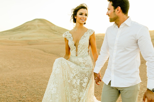 Elopement in the desert in Marrakech