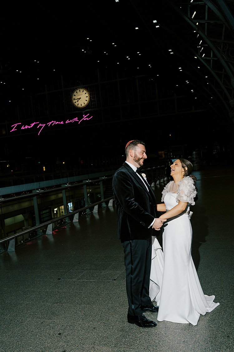 Gaby and Brad, St Pancras Renaissance, London, UK