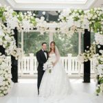 An Ines Di Santo Bride for a Bold Jewish Wedding Bringing Miami to New Jersey at Crystal Plaza, Livingston, New Jersey, USA