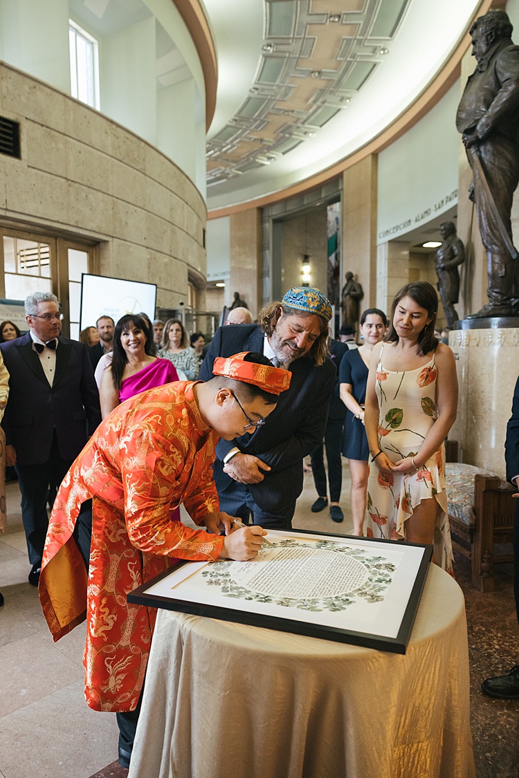 Adam and Thien, Hall of State in Fair Park, Dallas, Texas, USA