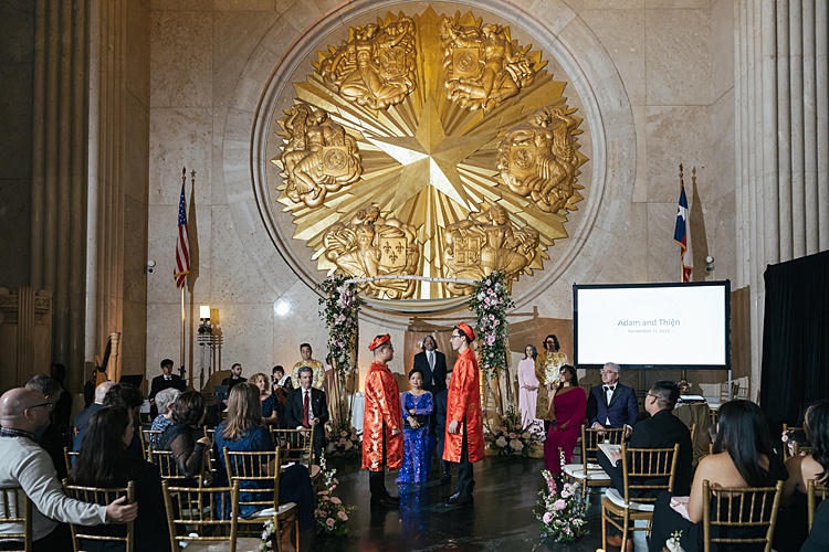 Adam and Thien, Hall of State in Fair Park, Dallas, Texas, USA