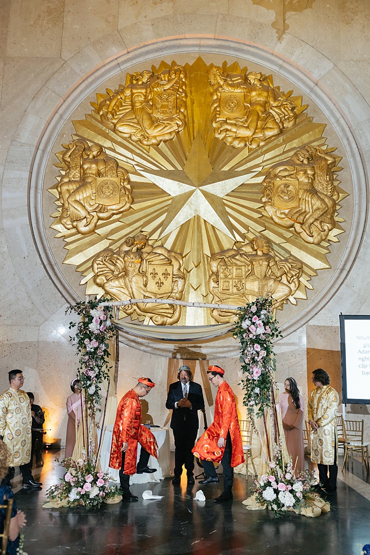 Adam and Thien, Hall of State in Fair Park, Dallas, Texas, USA