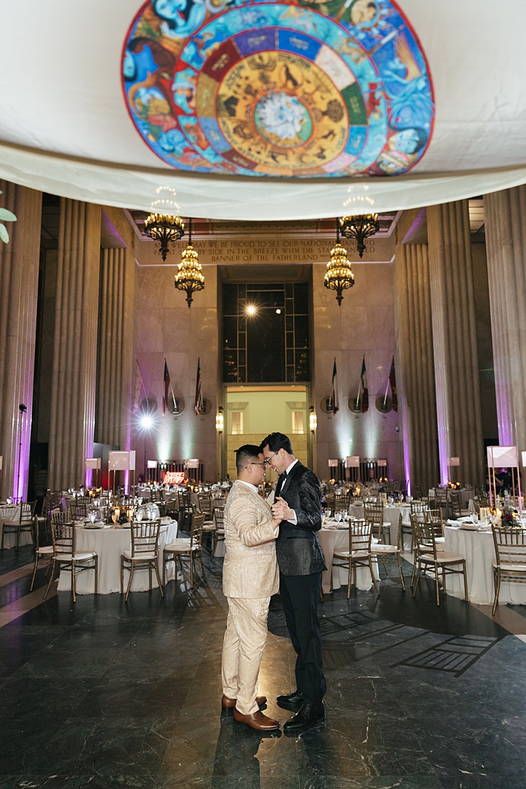Adam and Thien, Hall of State in Fair Park, Dallas, Texas, USA