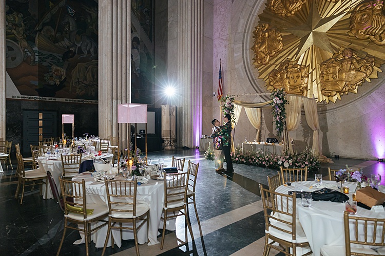 Adam and Thien, Hall of State in Fair Park, Dallas, Texas, USA
